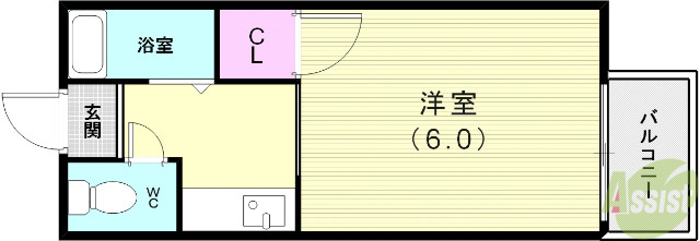 ハイツ潮見台の間取り