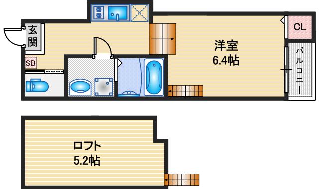 ハーモニーテラス堀田の間取り