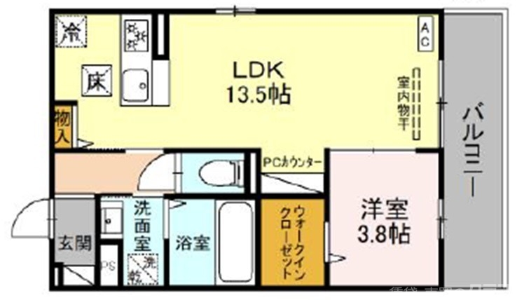 アドラブールの間取り