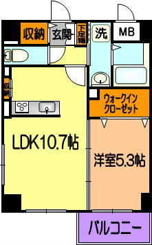 ソレイユ南熊本の間取り