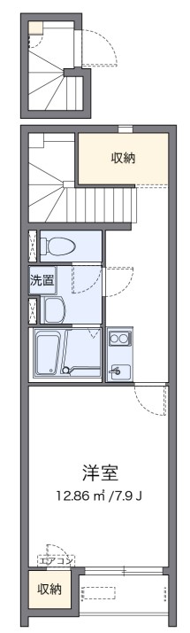 横浜市旭区西川島町のアパートの間取り