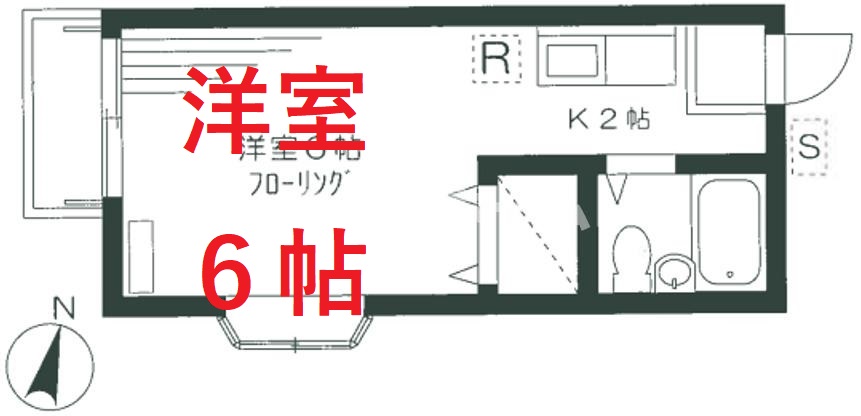 大田区大森東のアパートの間取り