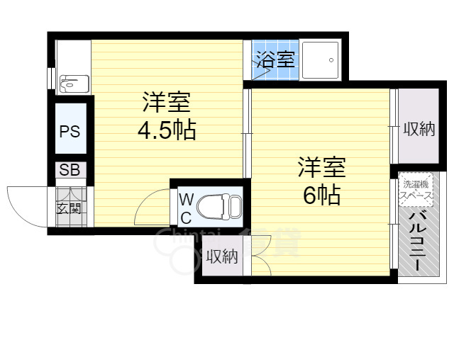 長井ハイツ淡路の間取り