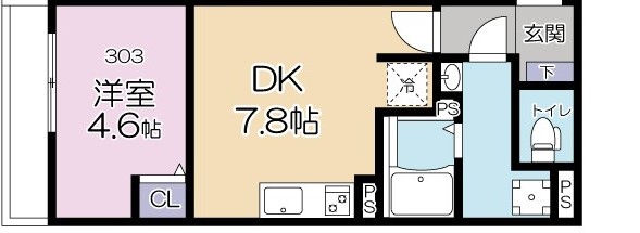 板橋区大谷口上町のマンションの間取り