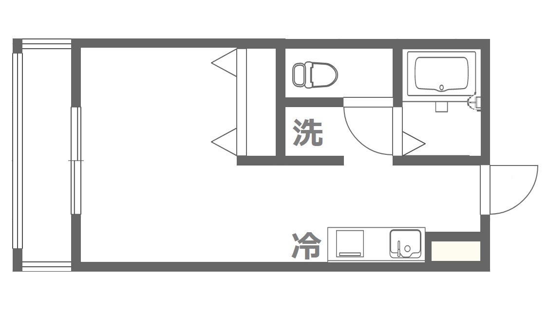 備前市吉永町南方のアパートの間取り