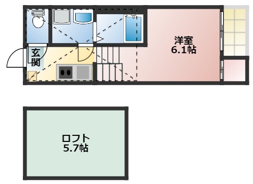 アジュール鶴舞の間取り