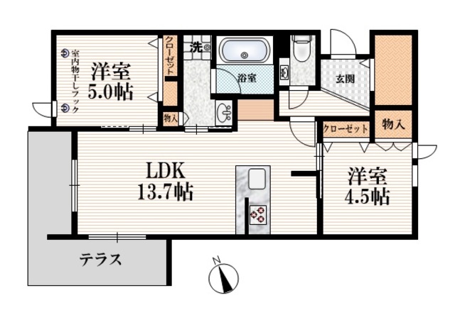 練馬区富士見台のマンションの間取り