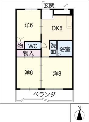 岐南グリーンハイツの間取り