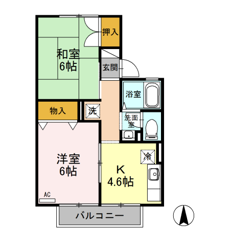 パールハウス　Ａの間取り