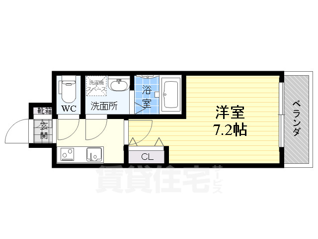 S-RESIDENCE新大阪WESTの間取り