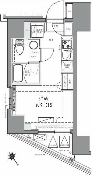 ＡＺＥＳＴ関内の間取り