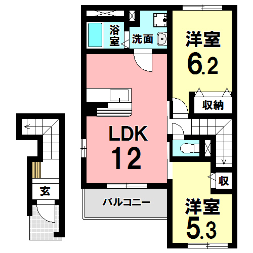 サニープレイスの間取り