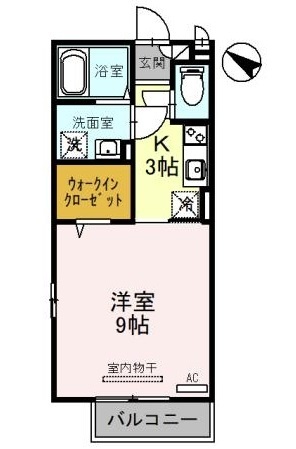 高島市マキノ町高木浜のアパートの間取り