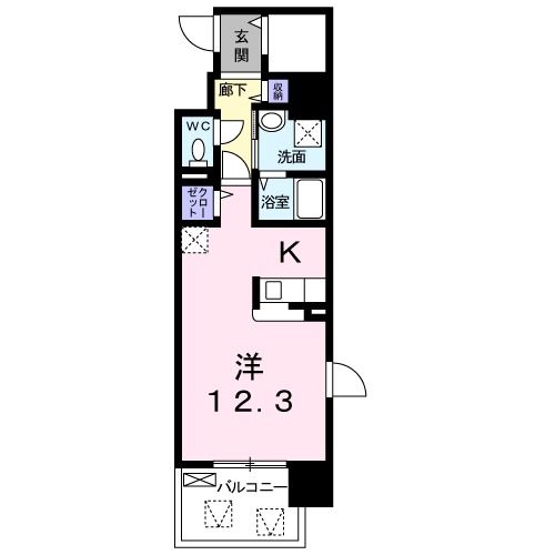 北九州市八幡西区陣原のマンションの間取り