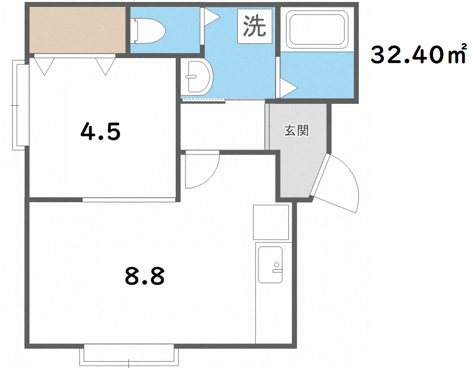 マドレエノキタの間取り