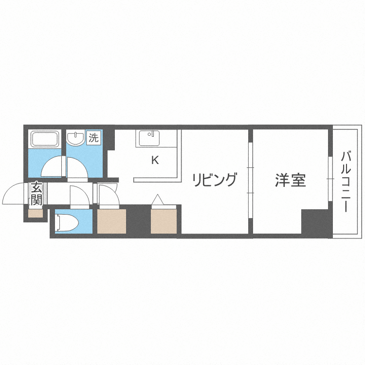 ビッグパレス南６条の間取り