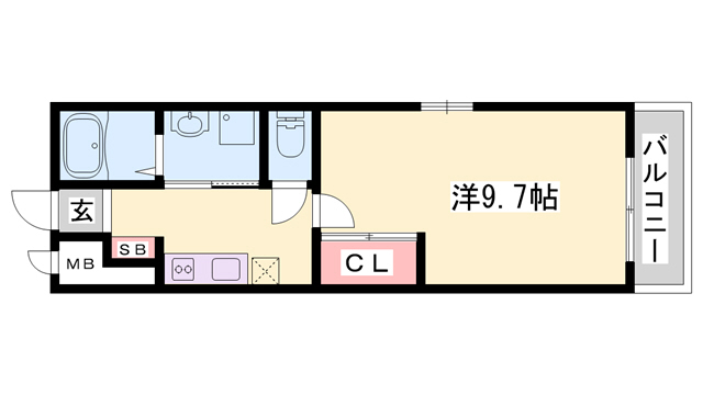 加古郡播磨町本荘のアパートの間取り