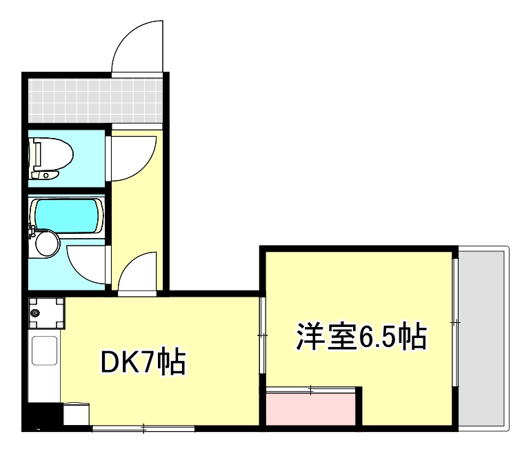 広島市南区的場町のマンションの間取り