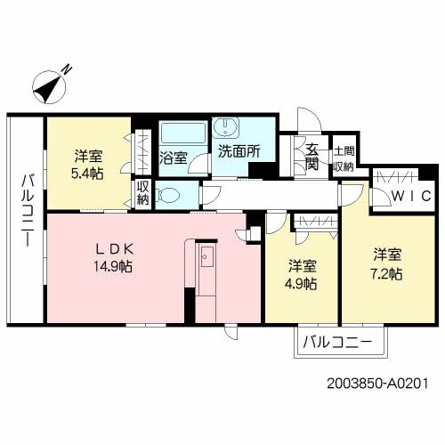 シャーメゾン　レゼルの間取り