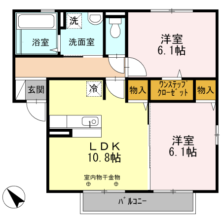 コンフォート上原田の間取り