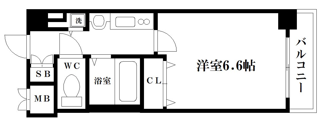 プレサンス本町プライムの間取り