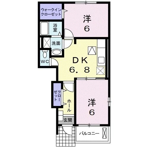 クレメント指月の間取り