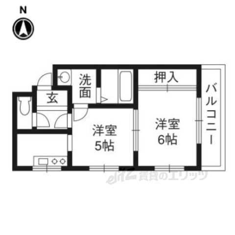 カーサ西陣の間取り