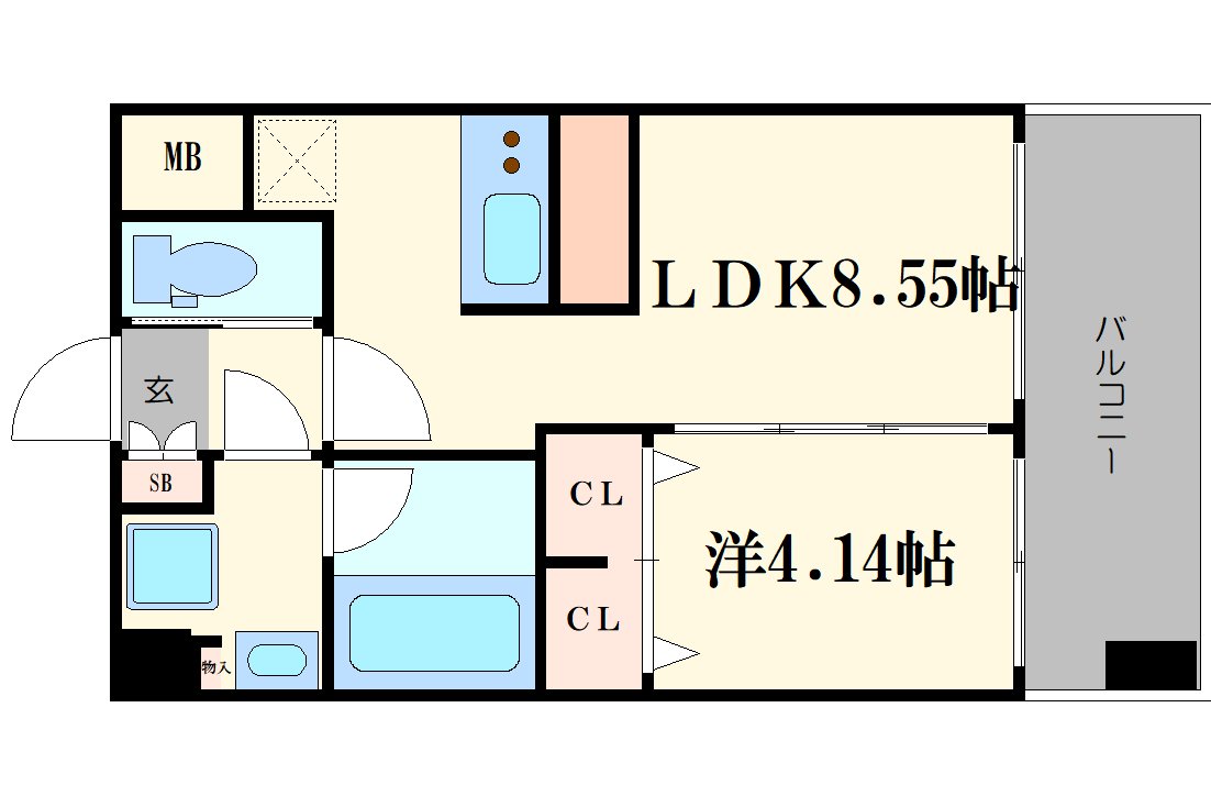 プレジオ城北の間取り