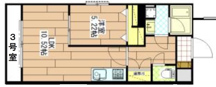 【浜松市中央区鴨江のマンションの間取り】