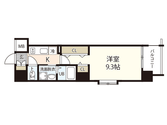 広島市中区西十日市町のマンションの間取り