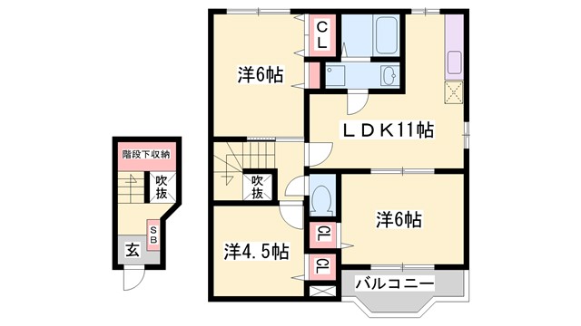 オマージュ壱番館の間取り