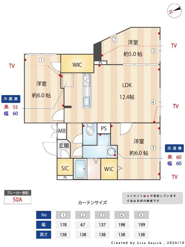 豊島区高田のマンションの間取り