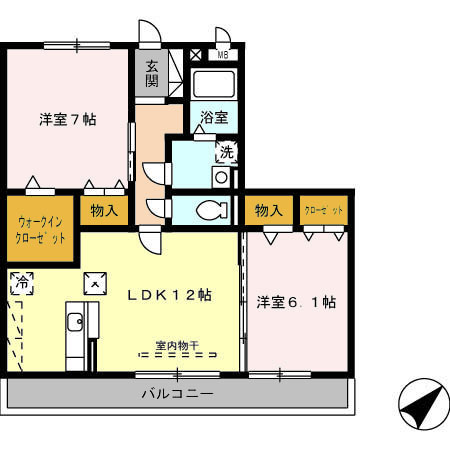 ハピネス星崎の間取り