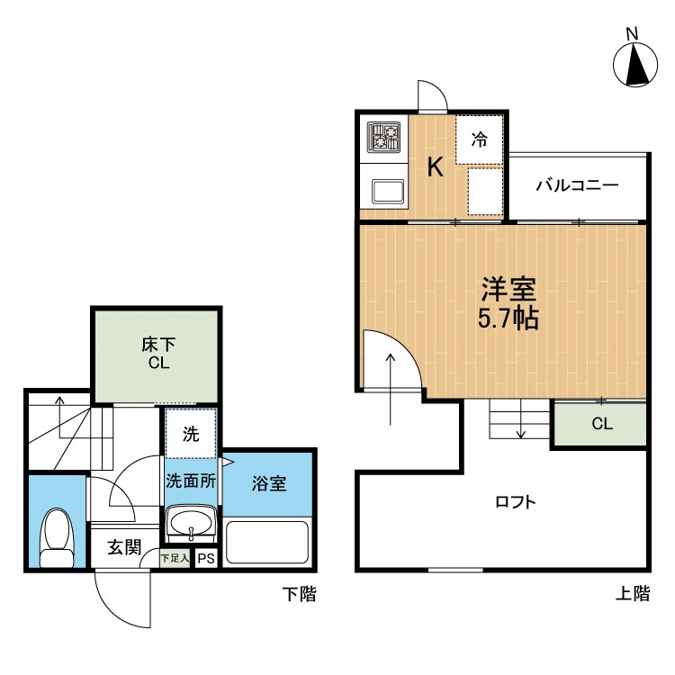 CB九品寺リヤンの間取り