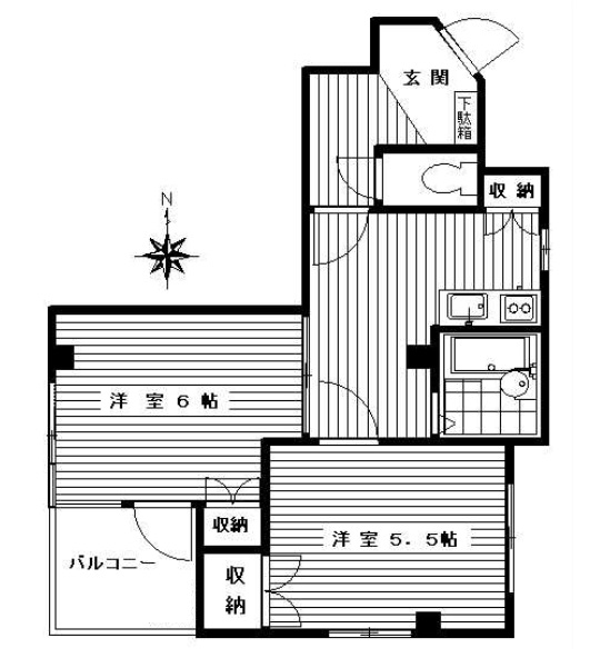 世田谷区池尻のマンションの間取り