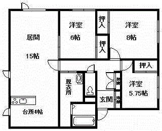 ローザ５８の間取り