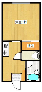 ハイツ荒巻の間取り