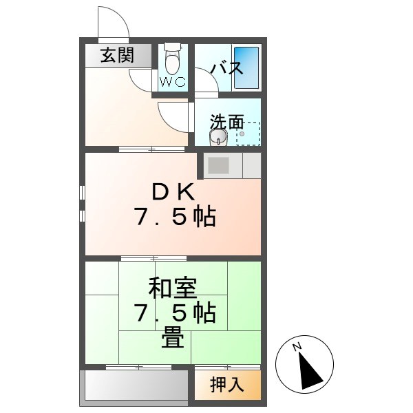 上田市長瀬のマンションの間取り