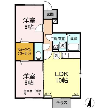 サンセール田園の間取り