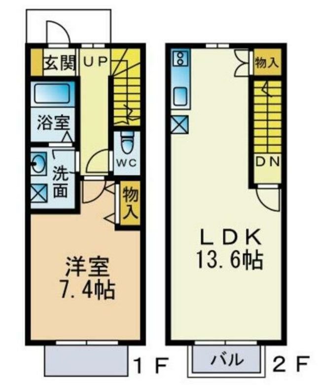 【デザインメゾン東海岸北の間取り】