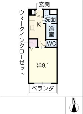 ラフィネ大安　Ｃ棟の間取り