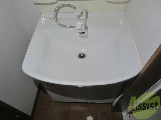 洗面設備　独立洗面台はシャンプードレッサー付きですよ。