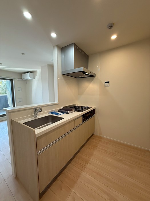 キッチン　女性に人気のカウンターキッチンです！場所を取るお鍋やお皿もす