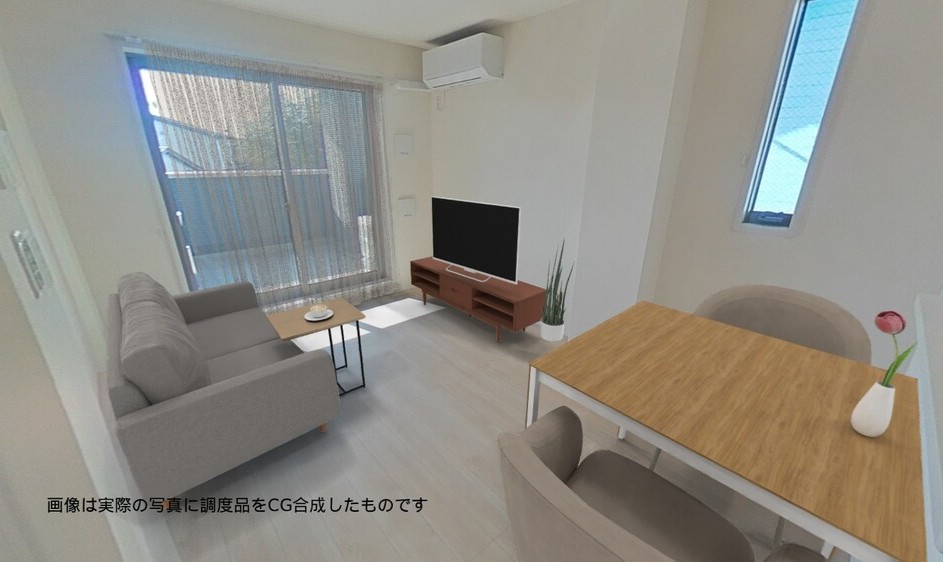 居室・リビング　南西向きリビングダイニングキッチン10.1帖☆バルコニーに繋