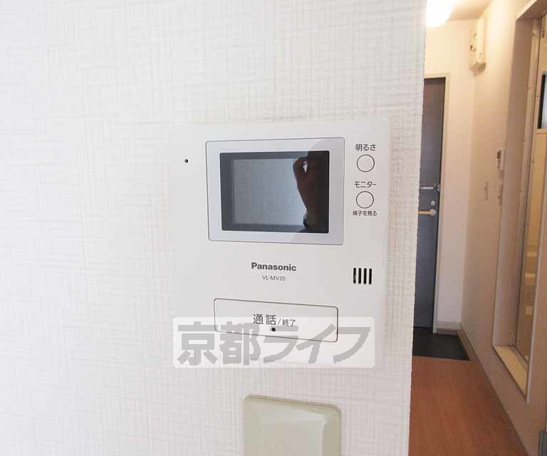 セキュリティ　モニター付きで安心！