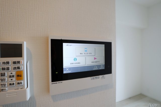 セキュリティ　モニター付きインターホンです