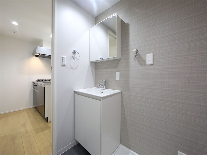 洗面設備　脱衣所　独立洗面台（シャンプードレッサー付）