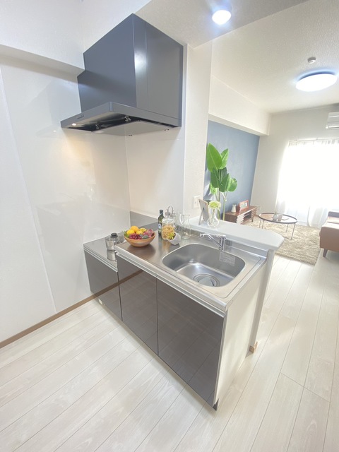 キッチン　シンプルな清潔感のあるキッチンです！