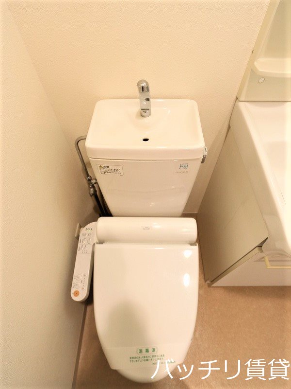 トイレ　※写真は別号室反転タイプの為現状を優先いたします。