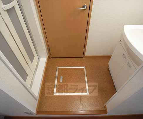 バルコニー　脱衣スペースも確保